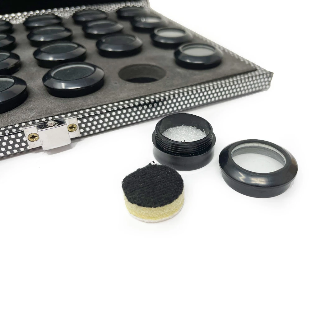 Set Of 24 Round Gemstone Storage Boxes 2 Set Of 24 Round Gemstone Storage Boxes - Image 2