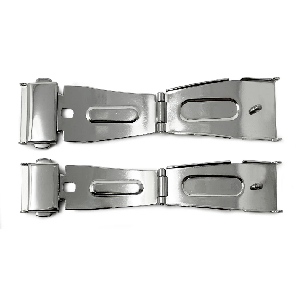 Polished Stainless Steel Sprung Loaded Buckle Clasp 3 Polished Stainless Steel Sprung Loaded Buckle Clasp - Image 3