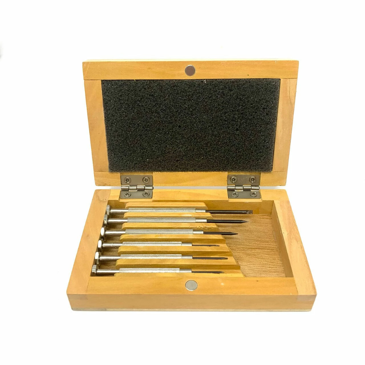 Screwdrivers In Wooden Box Set Of 6 1 Screwdrivers In Wooden Box Set Of 6