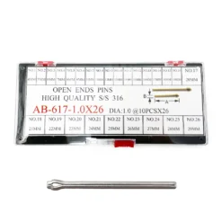 Watch Split Pins Set, Ø1.00mm, 4mm-29mm