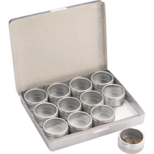 12 Aluminium Storage Tins 1 12 Aluminium Storage Tins