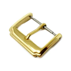 Gold Watch Buckle, Square Edge (18mm – 24mm)