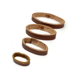 Leather Watch Strap Keeper – Brown