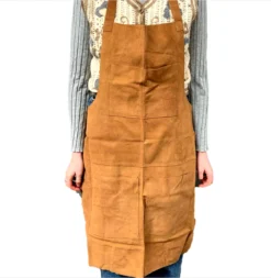 Brown Suede Feel Leather Apron