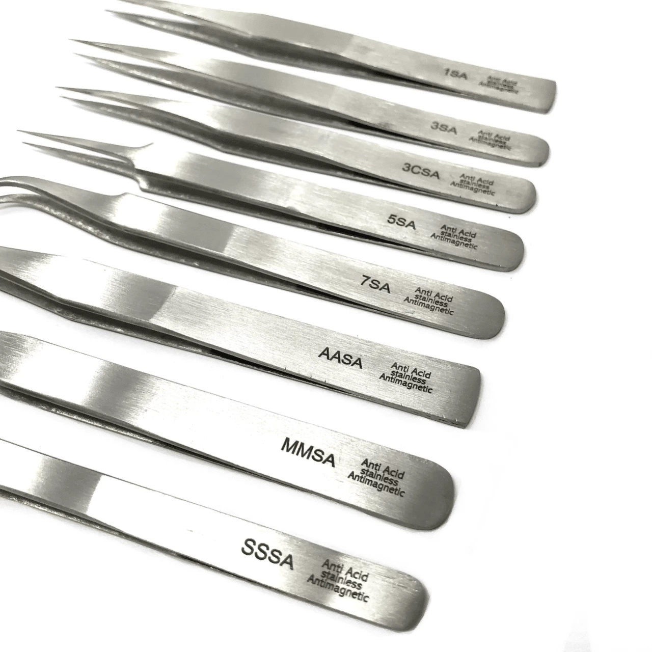 Antimagnetic Tweezers Set Of 8 2 Antimagnetic Tweezers Set Of 8 - Image 2