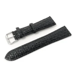 Hadley Roma Watch Strap – Black Woven Leather