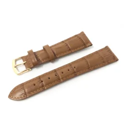 Hadley Roma Watch Strap – Tan Leather Alligator Grain Effect