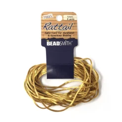 Beadsmith Rattail Satin Cord – Camel