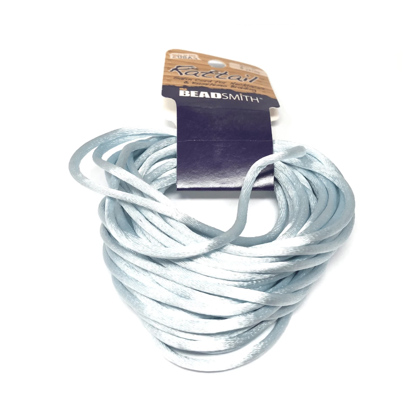 Beadsmith Rattail Satin Cord – Gallant Blue 2 Beadsmith Rattail Satin Cord – Gallant Blue - Image 2