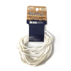 Beadsmith Rattail Satin Cord – Ivory