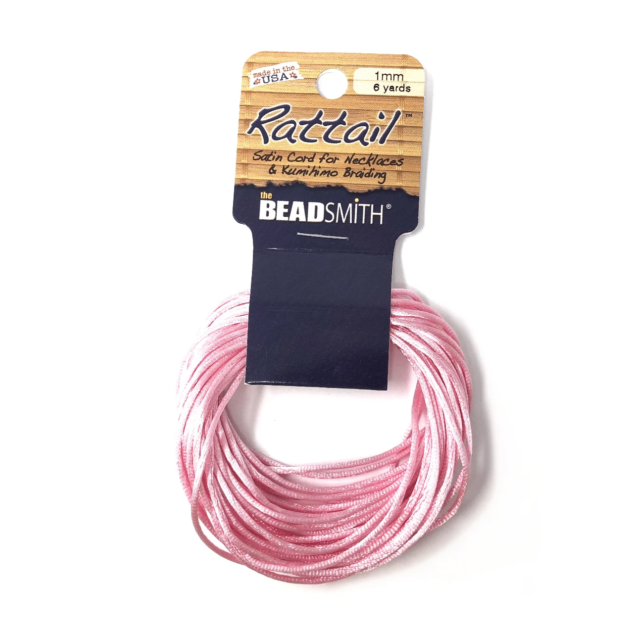 Beadsmith Rattail Satin Cord – Antique Mauve 1 Beadsmith Rattail Satin Cord – Antique Mauve